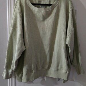 Eagle waffle knit top